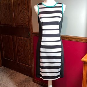 Nicole Miller sleeveless striped dress. Size M